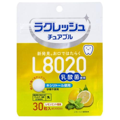 L8020乳酸菌 ラクレッシュ チュアブル レモンミント風味