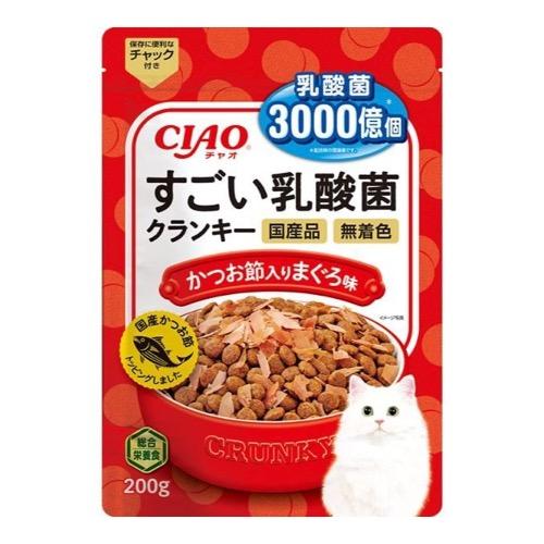 いなば 猫用 CIAO(チャオ) すごい乳酸菌 クランキー かつお節入り まぐろ味