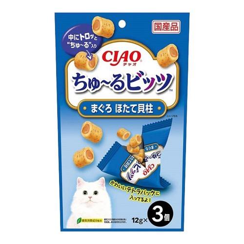 いなば 猫用おやつ CIAOちゅ〜る(チャオちゅーる)ビッツ まぐろ ほたて貝柱入り