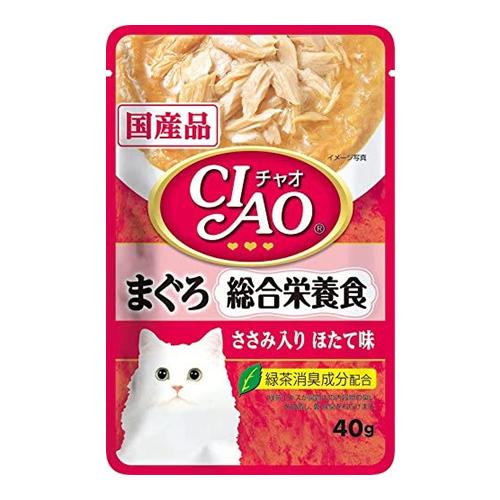 いなば CIAO(チャオ) パウチ 猫用 総合栄養食 まぐろ ささみ入り ほたて味