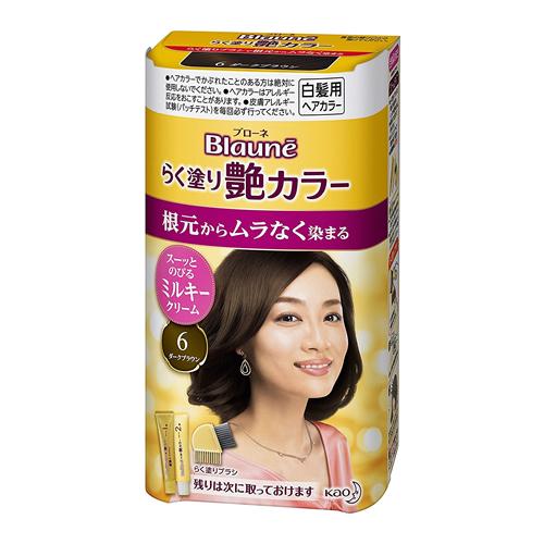 ブローネ らく塗り艶カラー 6 ダークブラウン