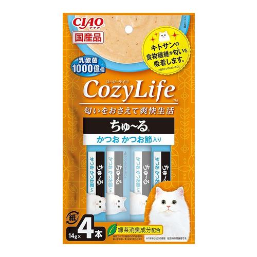 いなば CIAO Cozy Life ちゅ～る(チャオコージーライフちゅーる) 猫用 かつお かつお節入り