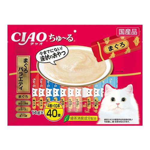 いなば CIAOちゅ〜る(チャオちゅーる) 猫用 まぐろバラエティの通販 ...