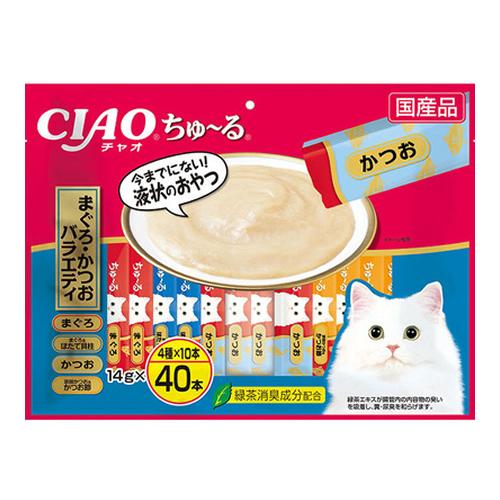 いなば 猫用おやつ CIAOちゅ〜る(チャオちゅーる) まぐろ・かつおバラエティ