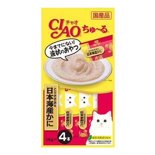 いなば 猫用おやつ CIAOちゅ〜る(チャオちゅーる) とりささみ&日本海産かに