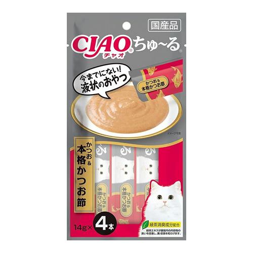 いなば 猫用おやつ CIAOちゅ〜る(チャオちゅーる) かつお&本格かつお節