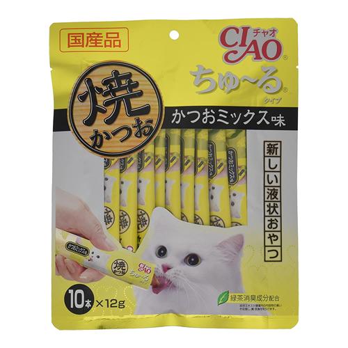 いなば CIAO(チャオ) 焼かつお ちゅ〜る(ちゅーる)タイプ 猫用 かつおミックス味