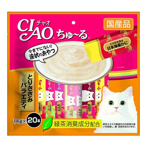 いなば 猫用おやつ CIAOちゅ〜る(チャオちゅーる) とりささみバラエティ