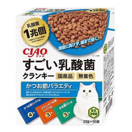 いなば 猫用 CIAO(チャオ)すごい乳酸菌クランキー かつお節バラエティ