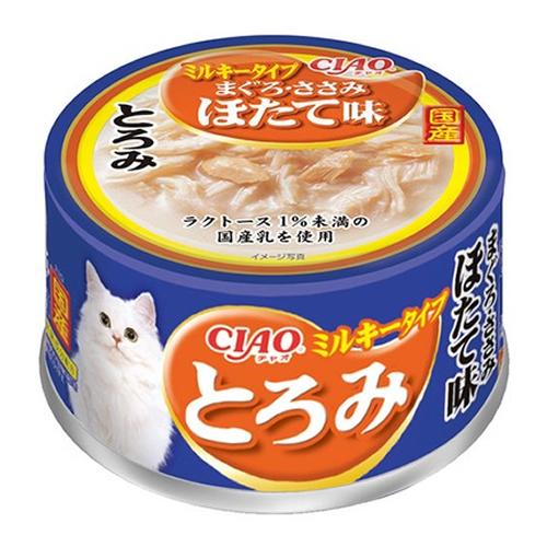 いなば CIAO(チャオ) とろみ 猫缶 ミルキータイプ まぐろ・ささみ ほたて味