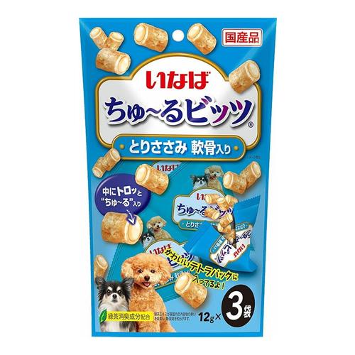 いなば 犬用 ちゅ〜る(ちゅーる)ビッツ とりささみ 軟骨入り