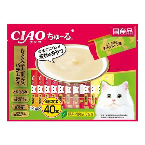 いなば 猫用おやつ CIAOちゅ〜る(チャオちゅーる) とりささみ・チキンミックスバラエティ