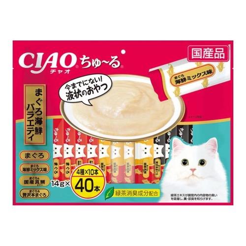 いなば 猫用おやつ CIAOちゅ〜る(チャオちゅーる) まぐろ海鮮バラエティ