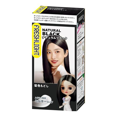 フレッシュライト ミルキー髪色もどし ナチュラルブラック 60g+60ml