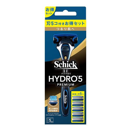 Schick(シック) ハイドロ5 プレミアム つるり肌へ コンボパック ホルダー(刃付き)+替刃4コ