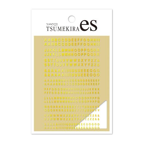 TSUMEKIRA es(ツメキラエス) ネイルシール ES-MNA-103 ミニアルファベット ゴールド  