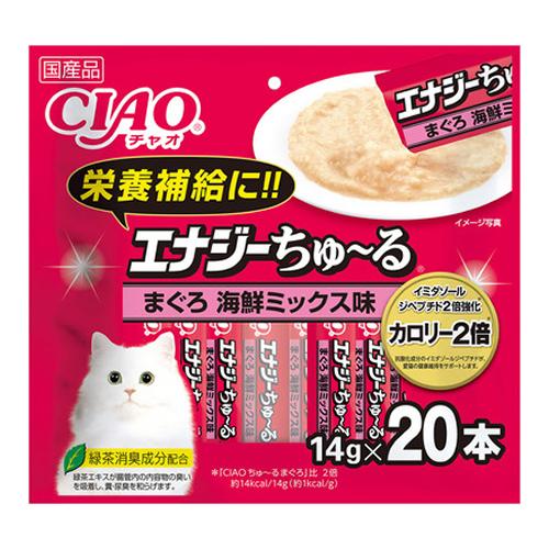 いなば CIAO(チャオ) エナジーちゅ〜る(ちゅーる) 猫用 まぐろ海鮮ミックス味