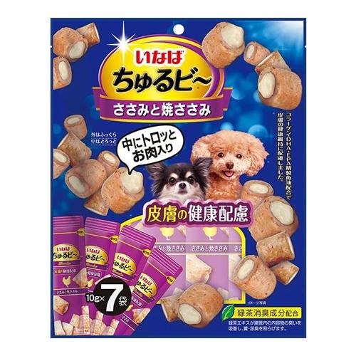 いなば ちゅるビ〜(ちゅるビー) 犬用 ささみと焼ささみ 皮膚の健康配慮