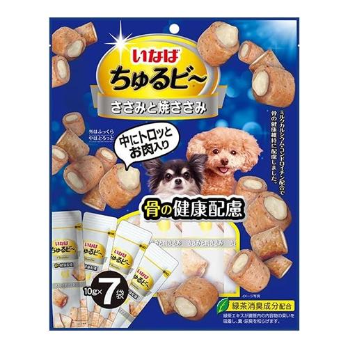 いなば ちゅるビ〜(ちゅるビー) 犬用 ささみと焼ささみ 骨の健康配慮