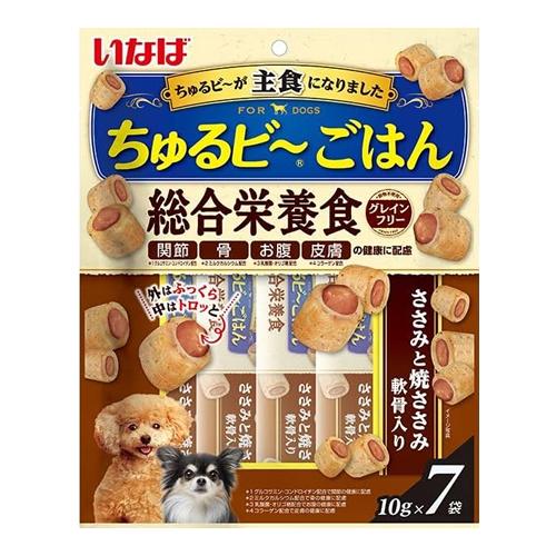 いなば ちゅるビ〜ごはん(ちゅるビー) 犬用総合栄養食 ささみと焼ささみ 軟骨入り