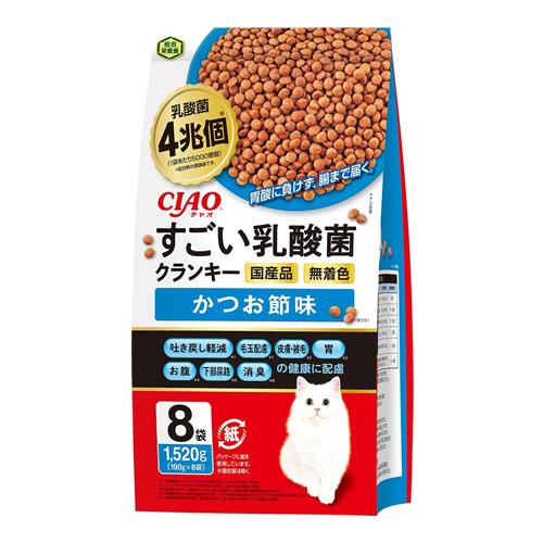 いなば 猫用 CIAO(チャオ)すごい乳酸菌クランキー かつお節味
