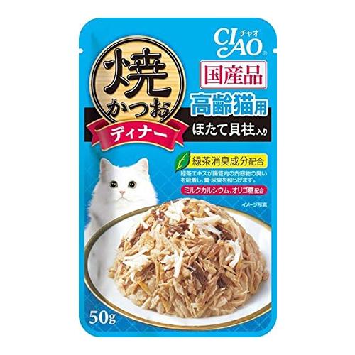 いなば CIAO(チャオ) 焼かつおディナー 高齢猫用 ほたて貝柱入り