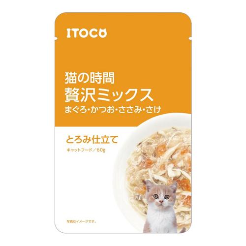 猫の時間 贅沢ミックス まぐろ・かつお・ささみ・さけ とろみ仕立て