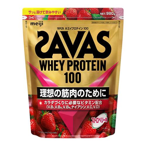 SAVAS(ザバス) ホエイプロテイン100 ストロベリー味