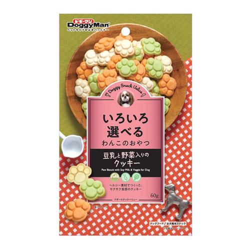 ドギーマン 犬用おやつ ドギースナックバリュー 豆乳と野菜入りのクッキー