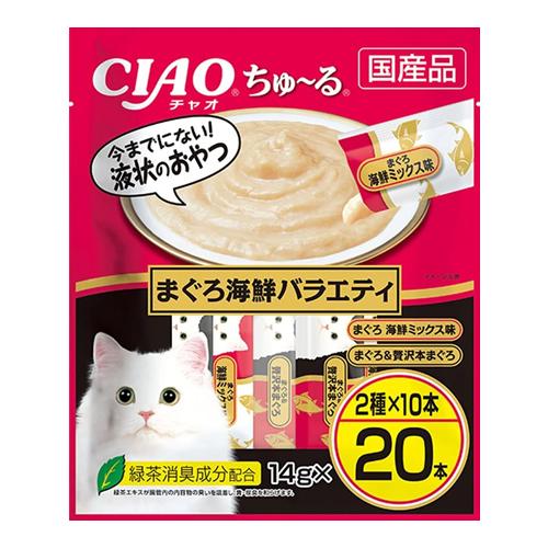 いなば 猫用おやつ CIAOちゅ〜る(チャオちゅーる) まぐろ海鮮バラエティ