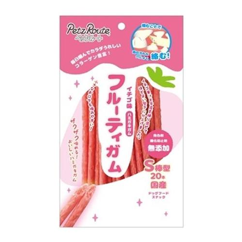 ペッツルート フルーティガム イチゴS棒型