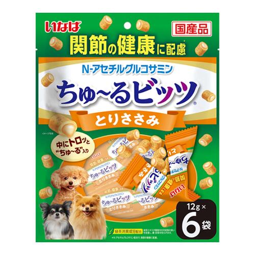 いなば 犬用 ちゅ〜る(ちゅーる)ビッツ 関節の健康に配慮 とりささみ