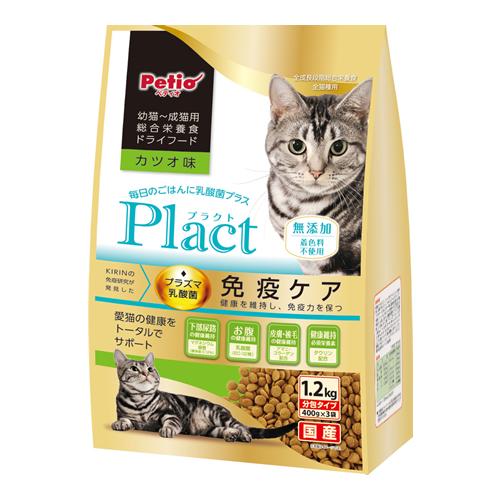 Plact プラクト 幼猫～成猫用 総合栄養食 ドライフード カツオ味