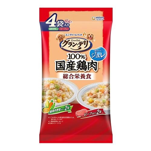 グラン・デリ 100%国産鶏肉パウチ 総合栄養食ジュレ 成犬用