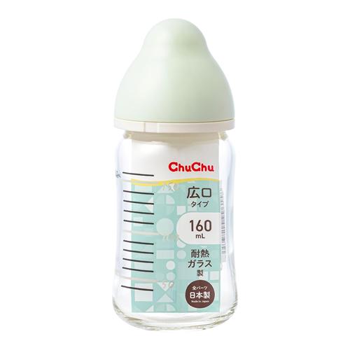 ChuChu(チュチュ) マルチフィット広口タイプ哺乳びん (耐熱ガラス製)