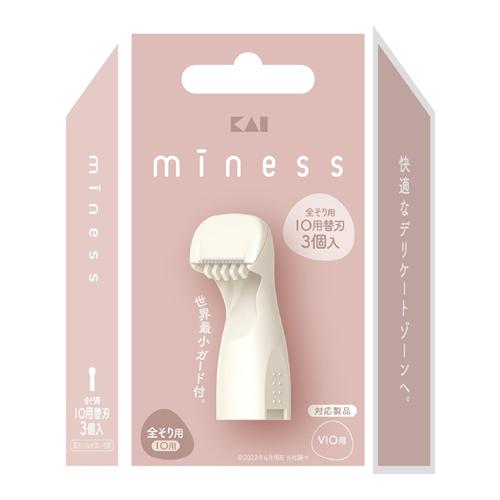 貝印 miness マイネス シェーバー 替刃 全そり用 IO用 デリケートゾーン 