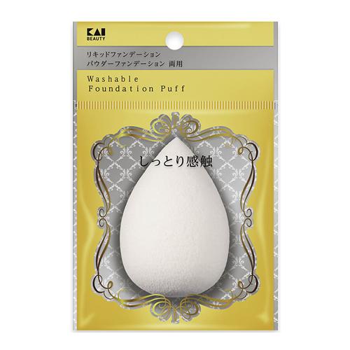 貝印 汚れが落ちやすいパフ 3Dしずく型 