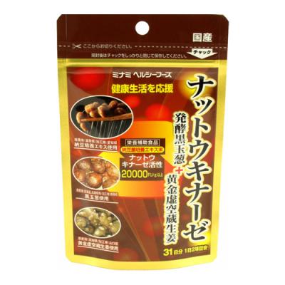ミナミヘルシーフーズ ナットウキナーゼ発酵黒玉葱+黄金虚空蔵生姜