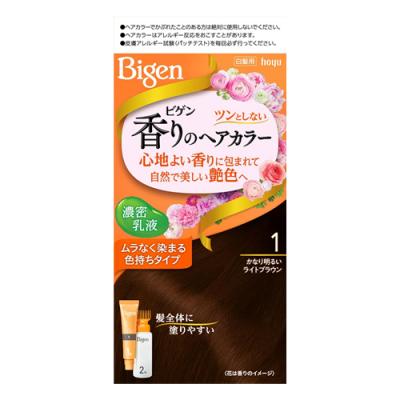 ビゲン香りのヘアカラー乳液 白髪用 1かなり明るいライトブラウン