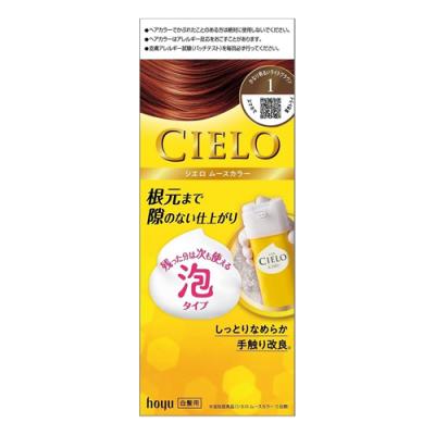 CIELO シエロ ムースカラー 白髪染め 1 かなり明るいライトブラウン