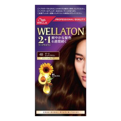 ウエラトーン2+1(ツープラスワン) クリームタイプ 4B ダークピュアブラウン