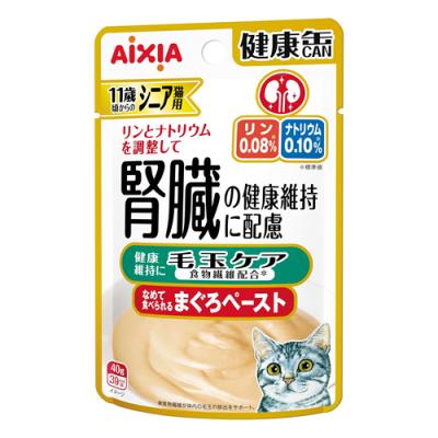 アイシア 健康缶パウチ 11歳頃からのシニア猫用 毛玉ケア