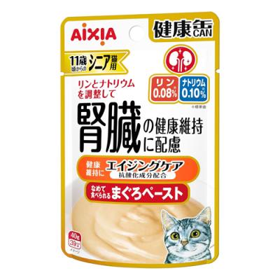 アイシア 健康缶パウチ 11歳頃からのシニア猫用 エイジングケア