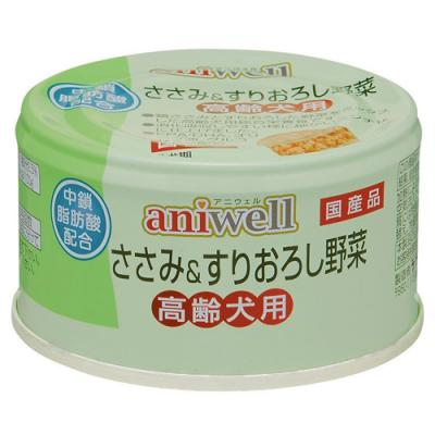 aniwell(アニウェル) 缶詰 ささみ&すりおろし野菜 高齢犬用 総合栄養食