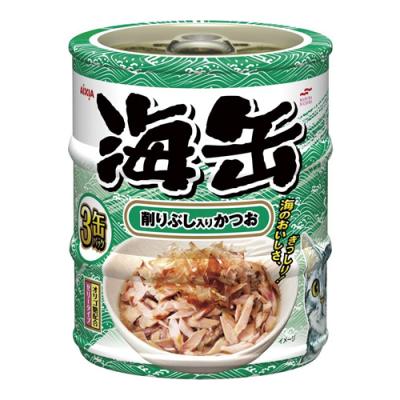 アイシア 海缶ミニ3P 削り節入りかつお