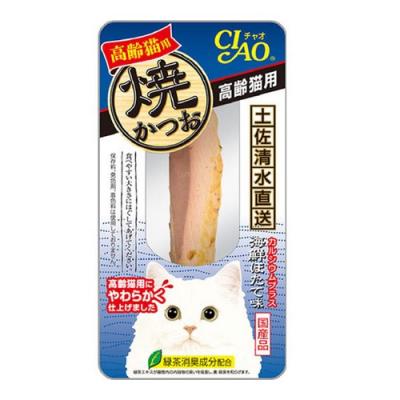 いなば 猫用おやつ CIAO(チャオ) 焼かつお 高齢猫用 海鮮ほたて味