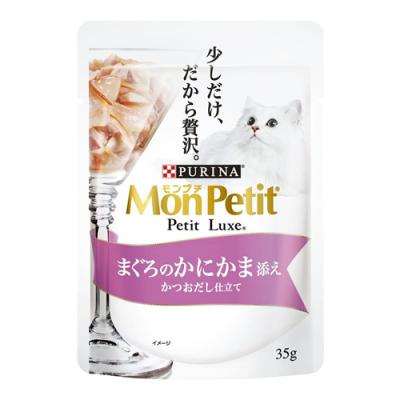 モンプチ プチリュクスパウチ まぐろのかにかま添え