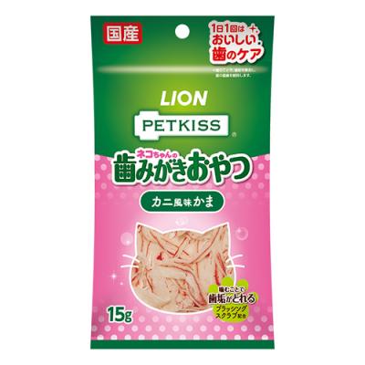 PETKISS ペットキッス 猫用 ネコちゃんの歯みがきおやつカニ風味かま