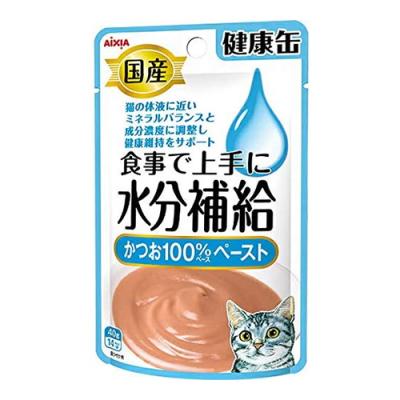 アイシア 国産 健康缶パウチ 水分補給 かつおペースト