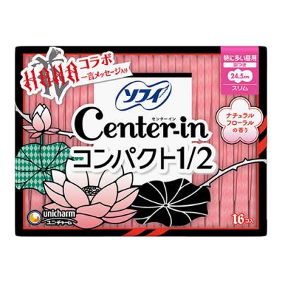 ソフィ センターイン コンパクト1/2 フローラル 特に多い昼用 羽つき 24.5cm